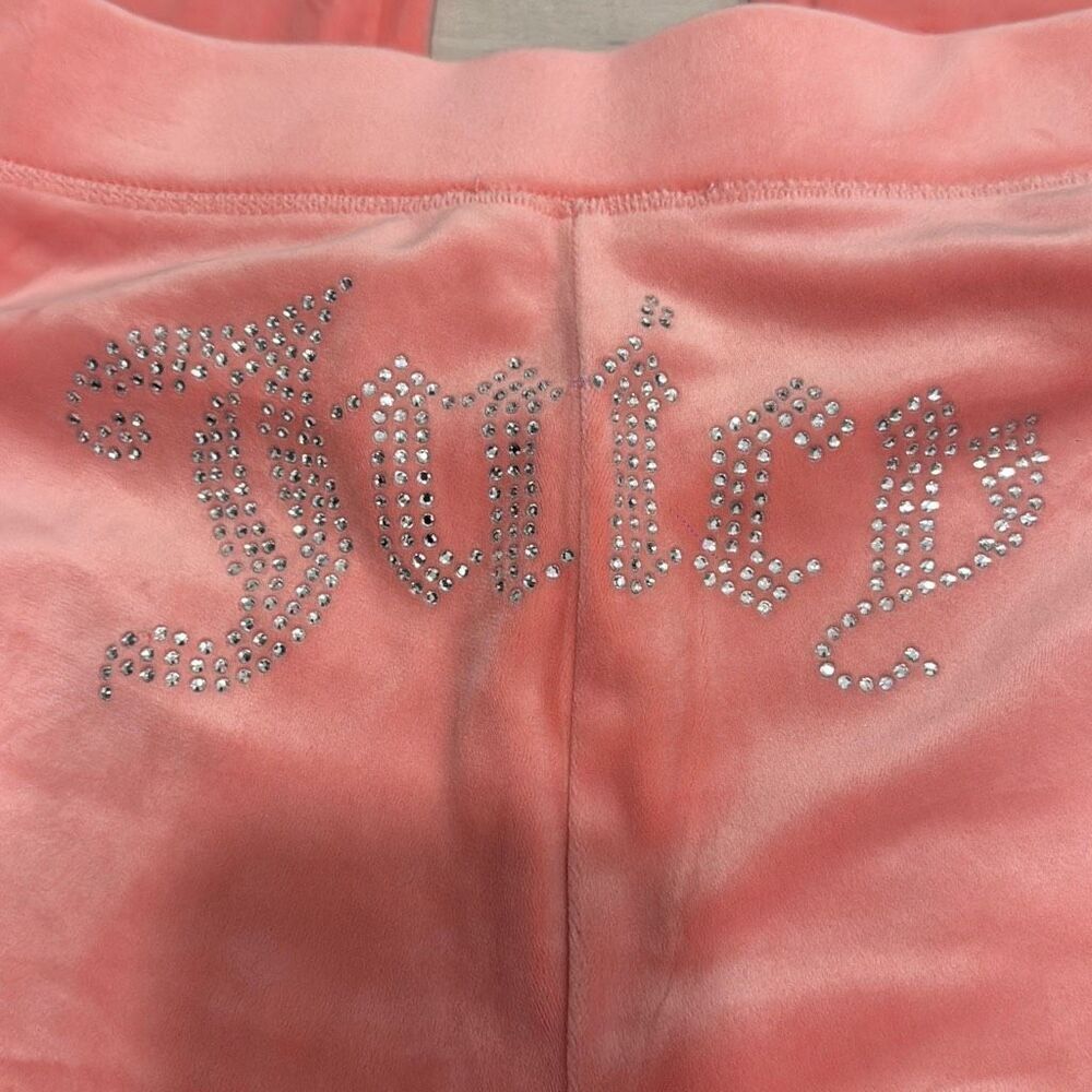 NWT juicy couture Strawberry ice pink track suit size large Bedazzled butt and - Picture 10 of 12